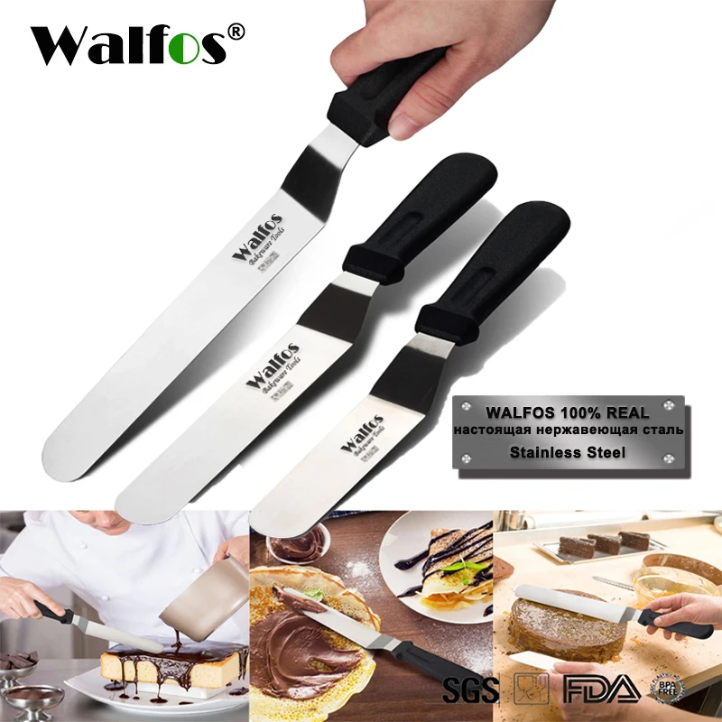 WALFOS Stainless Steel Butter Cake Cream Knife Spatula for C