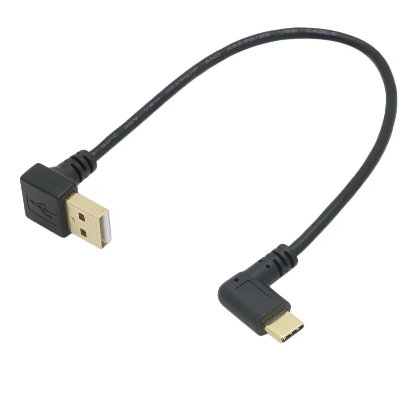 Переходник с USB 2 0 на 90 градусов влево вправо вверх вниз под углом локоть 3 1 Тип C