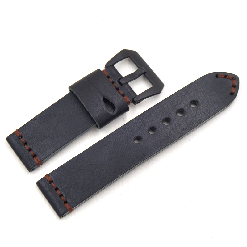 

2020 new design high quality vintage watchbands watch accessories cow leather watch band 20 22 24mm watch straps for Panerai PAM