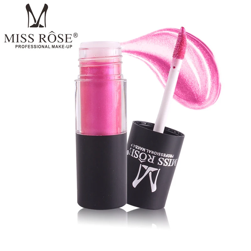 Металлическая губная помада MISS ROSE макияж блеск для губ Водонепроницаемая