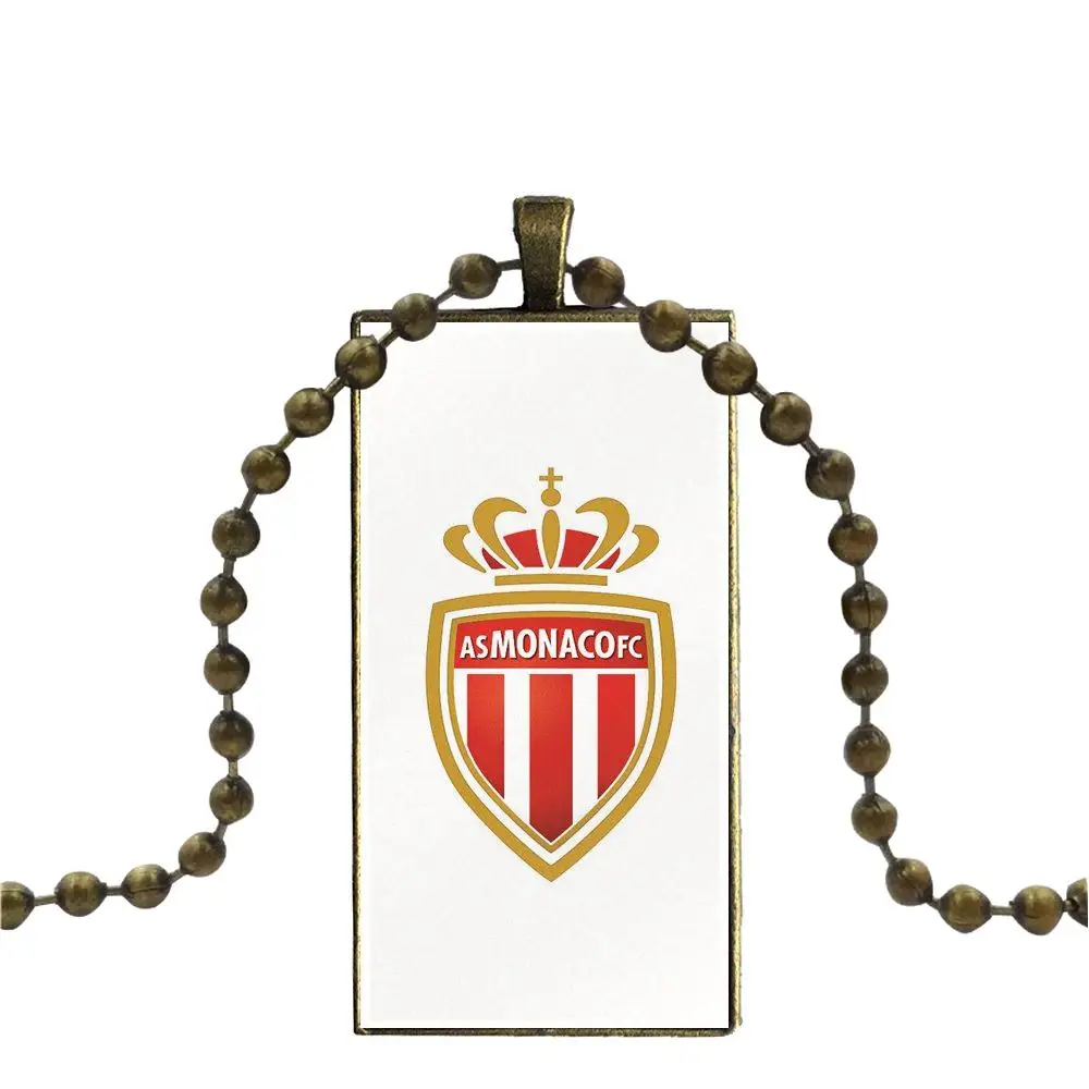 EJ glaze As Monaco Soccer для мужчин и женщин подарочное ожерелье с бронзовым покрытием