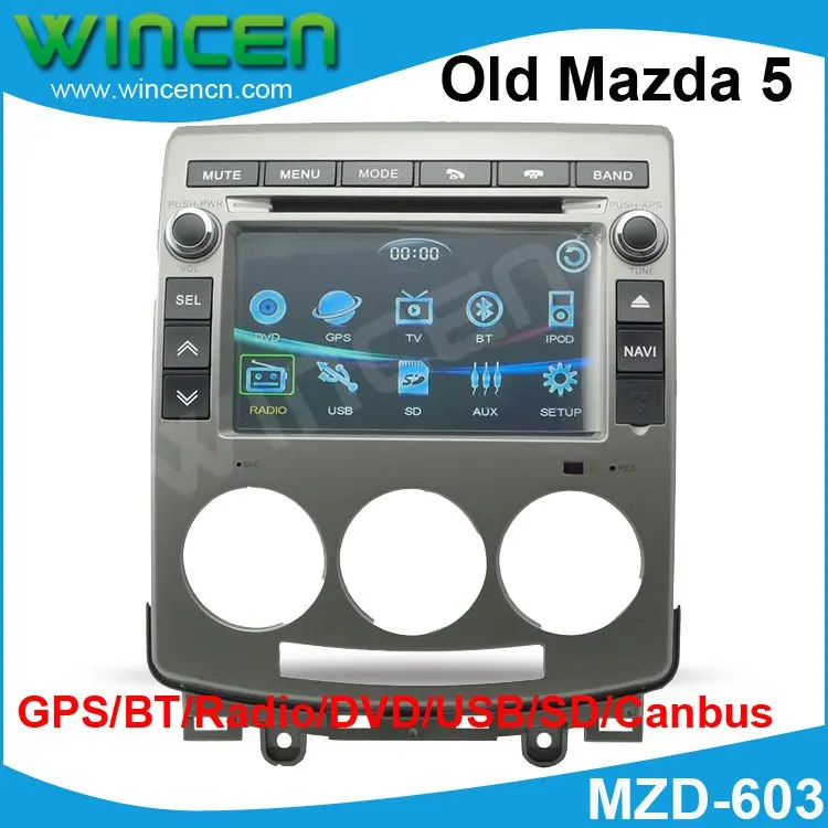 7 &quotавтомобильный DVD GPS плеер для старой Mazda 5 Встроенный BT Радио Бесплатная