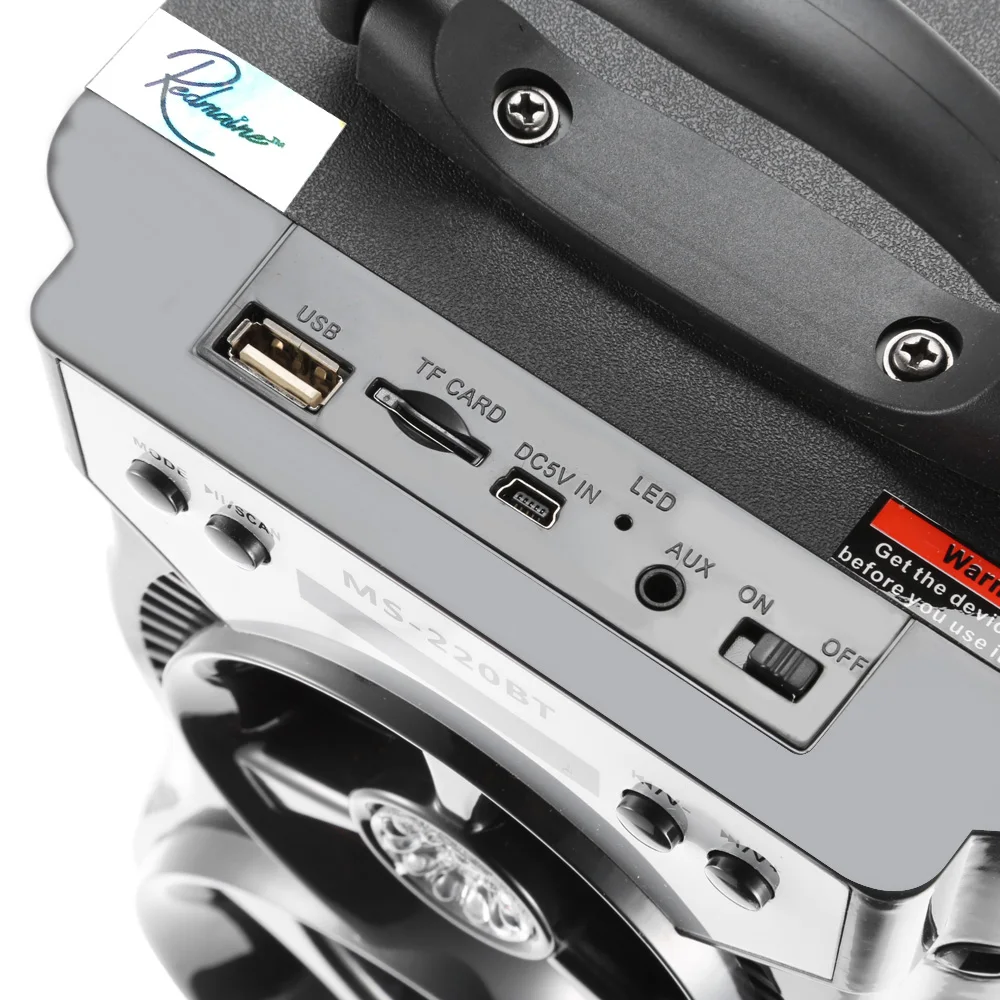 Mesuvida MS-220BT беспроводной Bluetooth динамик СВЕТОДИОДНЫЙ Портативный Hi-Fi бас с AUX USB