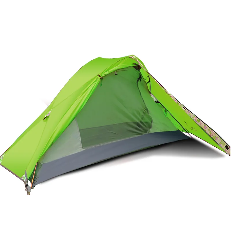 

Rainproof PU Coated Super Light Outdoor 1-man Tent Windproof 3 Seasons 1 Person Double Camping Tent