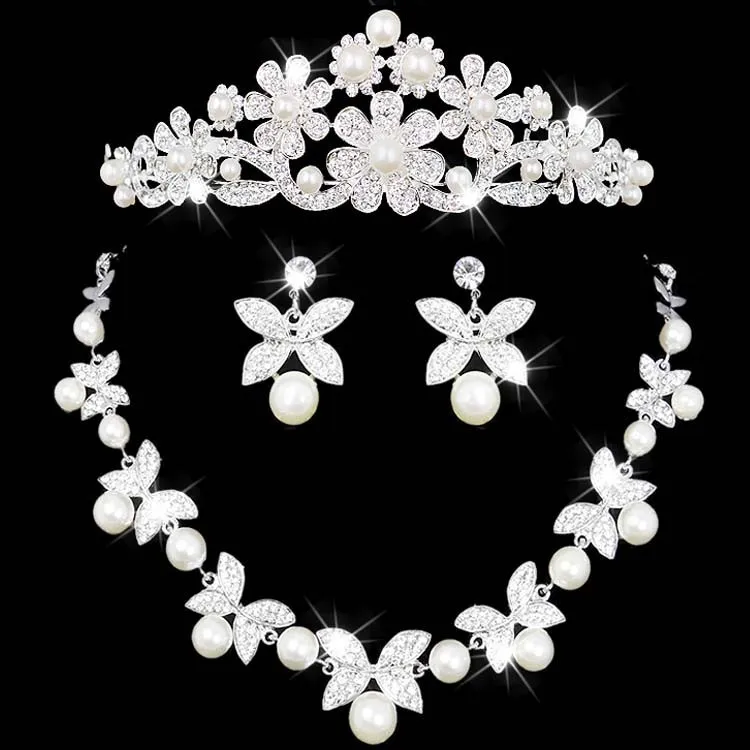 Роскошная бижутерия Стразы Корона brincos colar de joias consets mulheres Party jantar casamento