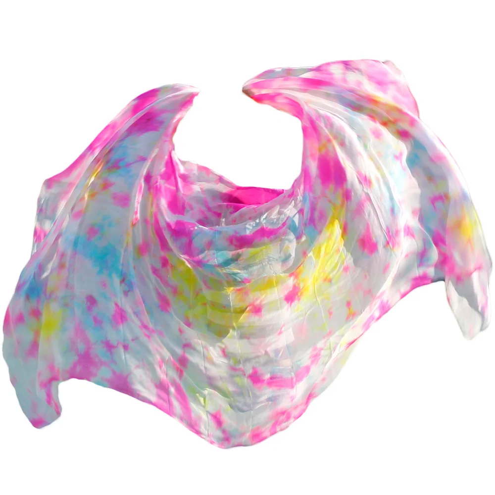 2018 шелковая вуаль для танца живота розовая Бирюзовая белая и разноцветная Фата