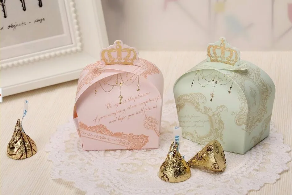 Креативная коробка конфет в форме короны для свадебного банкета конфетная сумка