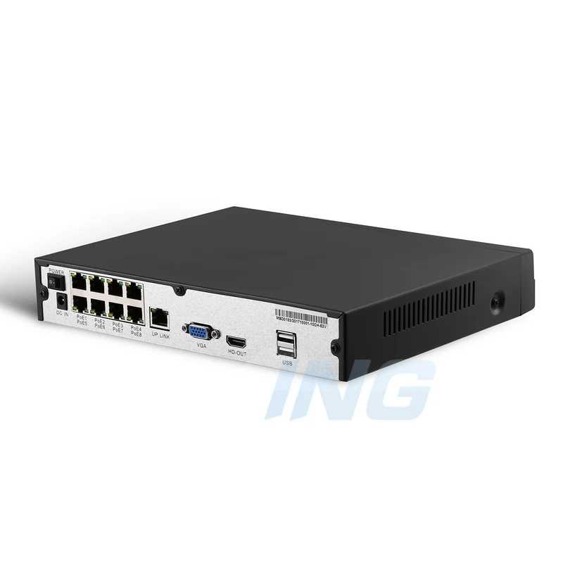4/8 канальный POE 1080P HD сетевой видеорегистратор 48В 802.3af стандарт HDMI CH CCTV NVR ONVIF P2P