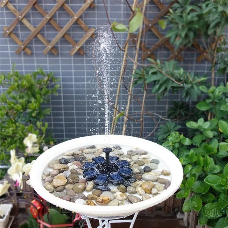 Бесщеточный Водяной фонтан плавающий садовый на солнечной батарее 180 л/ч 4