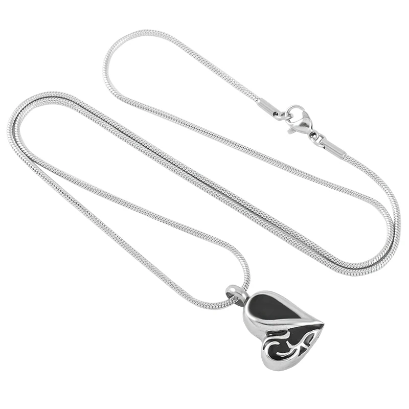 

XWJ8216 Men Women Accessories Jewelry Heart Memorial Urn Necklace Keepsake Stainless Steel Cremation Pendant Locket for Pet Ash