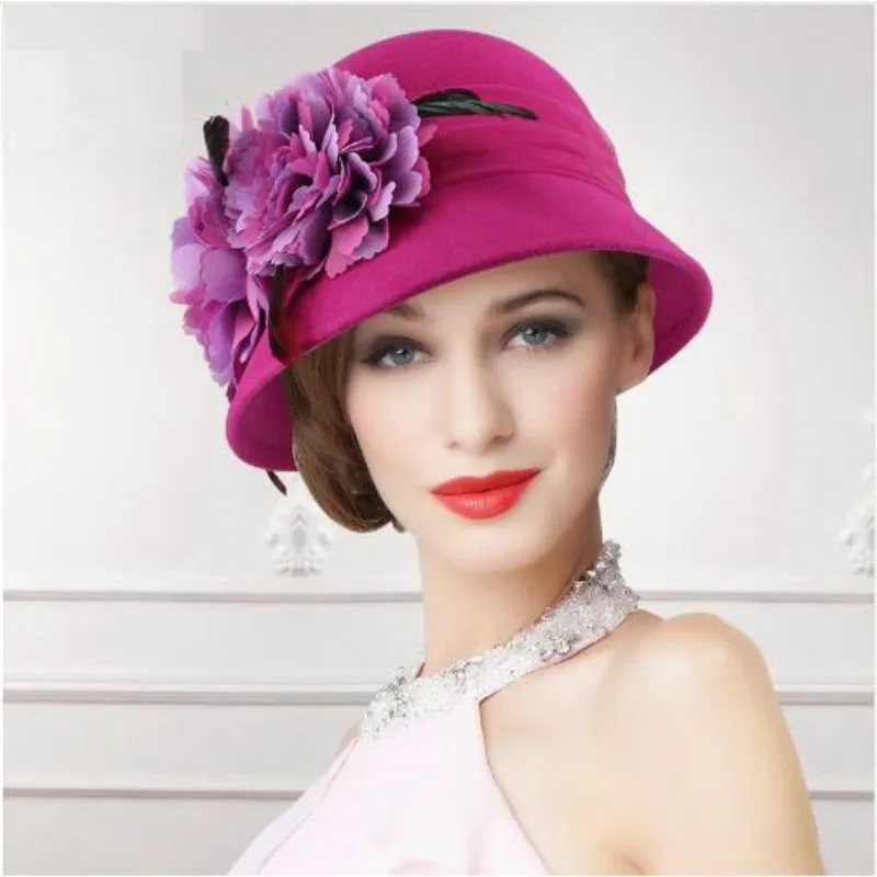 Женская осенне зимняя шляпа шерстяная Британская мода в южнокорейском стиле с