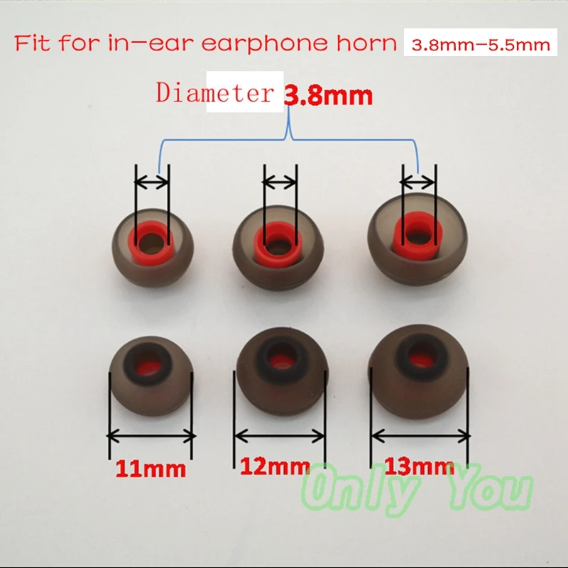 Aipinchun 6 Pairs Silicone Earbud Cushion Replacement Headphone Eartips Ear Pads Gel Covers Tips For Earphone S/M/L Random Color |
