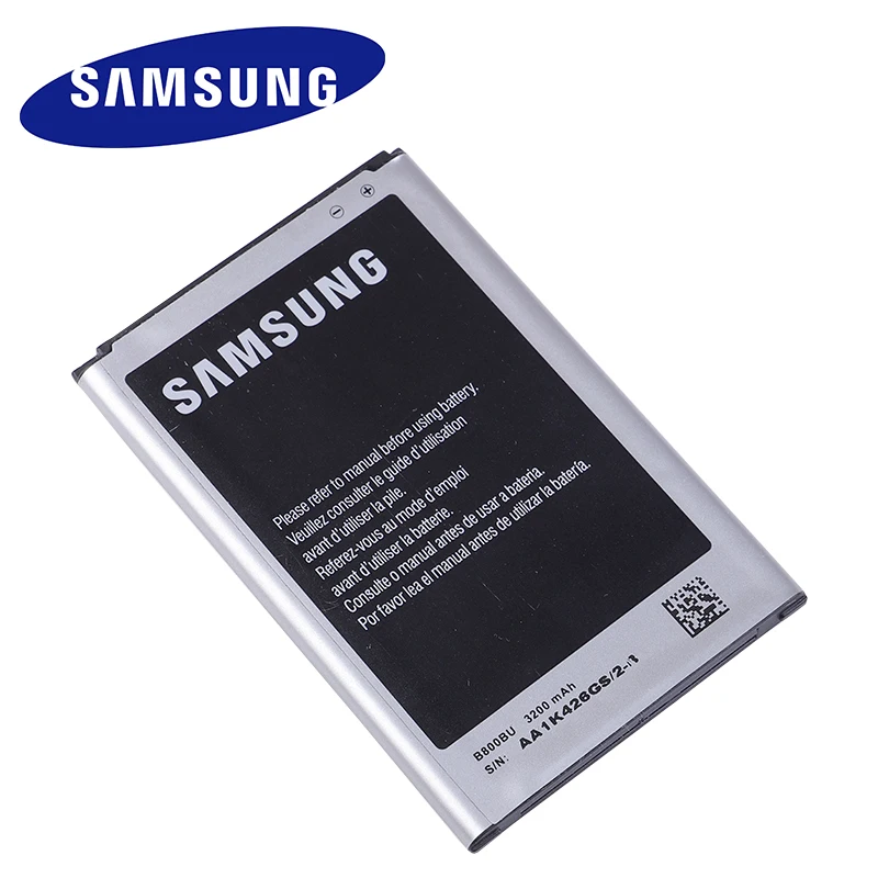 Оригинальный аккумулятор SAMSUNG B800BE для Samsung Galaxy Note 3 N900 N9002 N9005 N9006 N9008 B800BC с NFC 3200