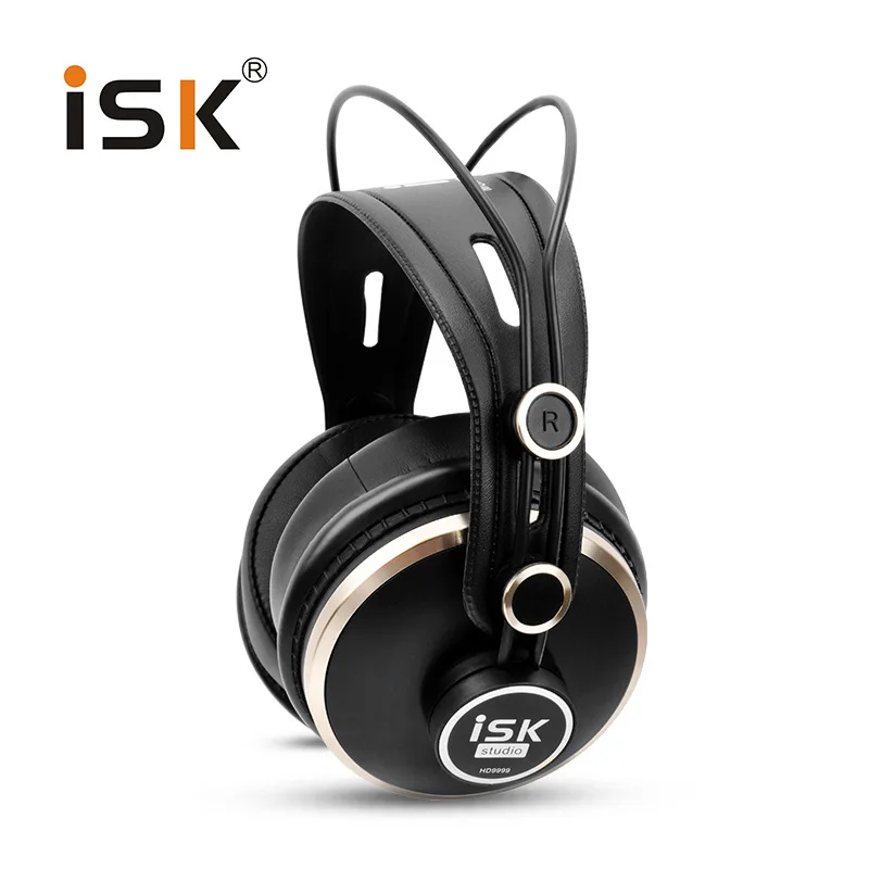 

Professional ISK HD9999 Pro HD Monitor Headphones Fully enclosed Monitoring Earphone DJ/Audio/Mixing/Recording Studio Headset