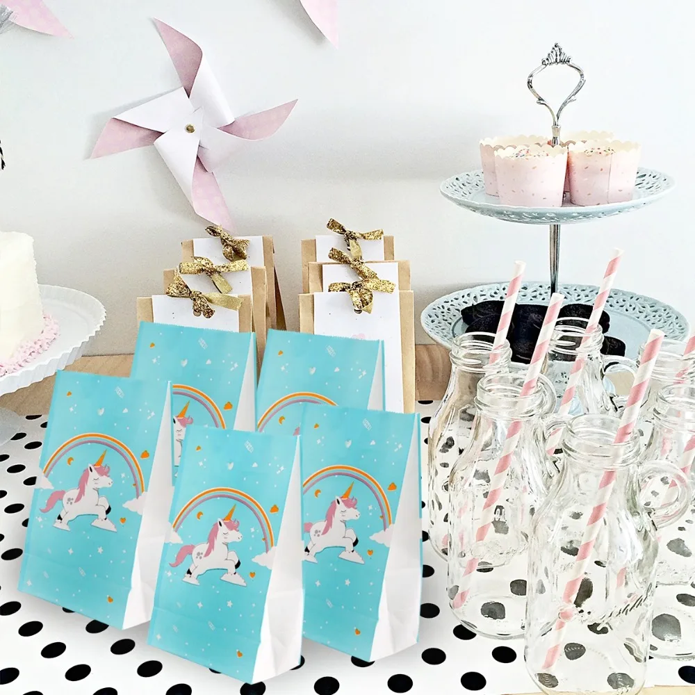PATIMATE Единорог конфеты сумка Baby Shower подарок на день рождения мешок вечерние Декор