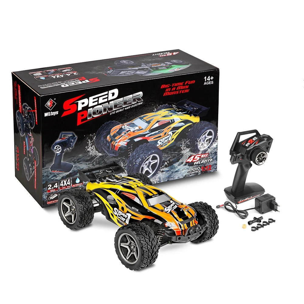 WLtoys 12404 RC гоночный автомобиль 45 км/ч 1:12 4WD Гусеничный 2 4 ГГц канала