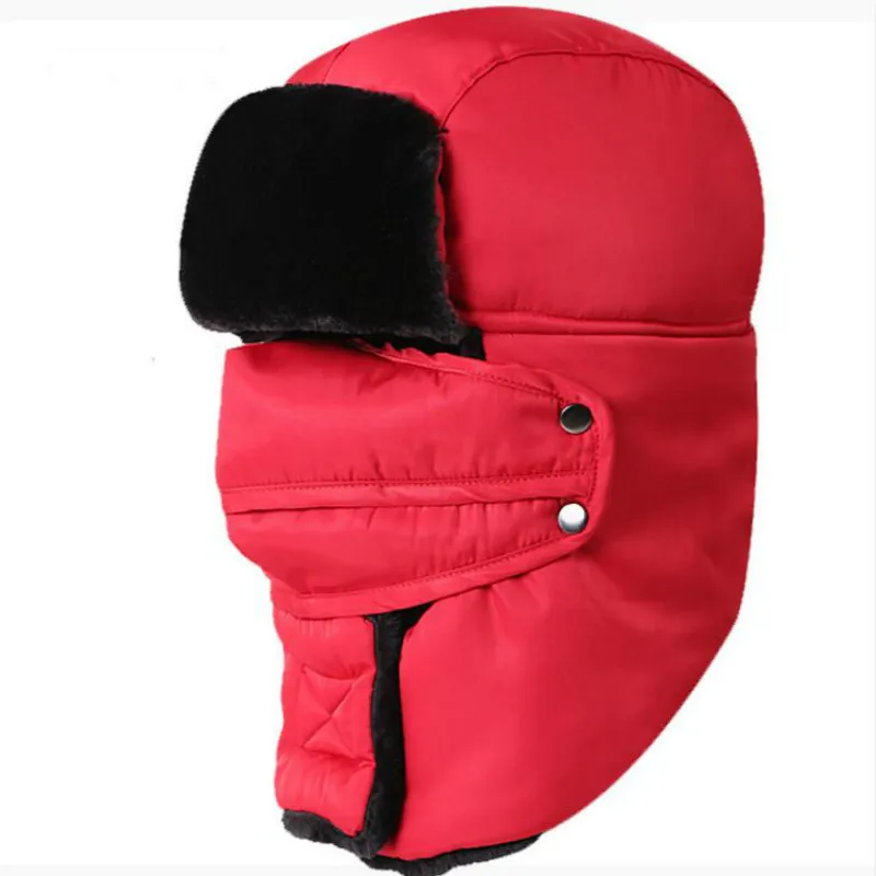 Которая в душе Защита лица и шеи бомбер шапка для женщин мужчин сплошной цвет