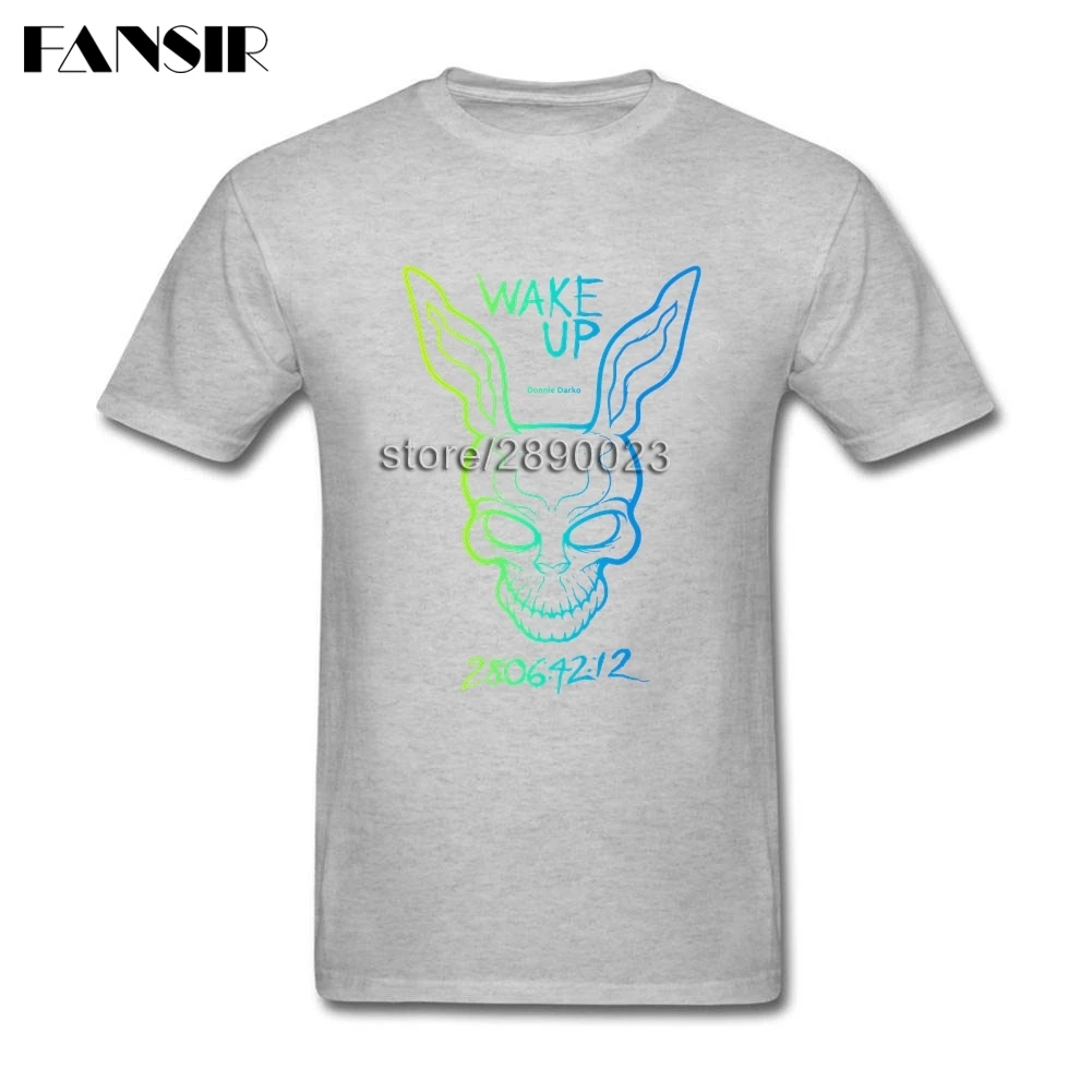 Рок мужские футболки с коротким рукавом круглым вырезом Донни Дарко взрослых