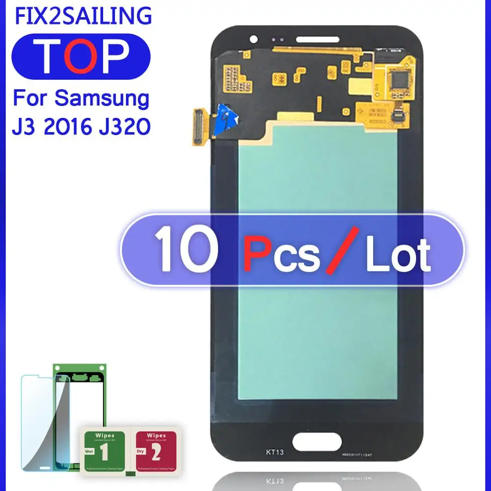 ЖК-дисплей Super AMOLED для Samsung Galaxy J3 2016 J320 J320F J320H J320M 100% протестированный рабочий