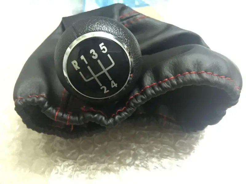 Быстро 5 скорость переключения передач с кожаный ботинок Red Line для VW Golf 3 MK3 92 98 /T4 91