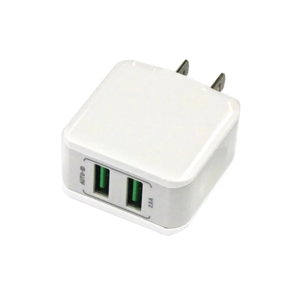 Стильный 2USB Quick Charge 12 5 W 2.5A защитное зарядное устройство для iPhone быстрой зарядки