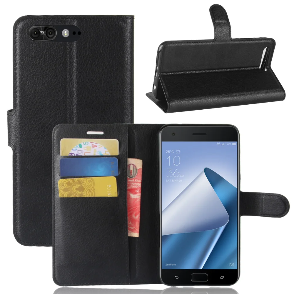 Новое поступление роскошный кожаный кошелек для Asus Zenfone 4 A450CG MAX ZC520KL ZC554KL Pro ZS551KL