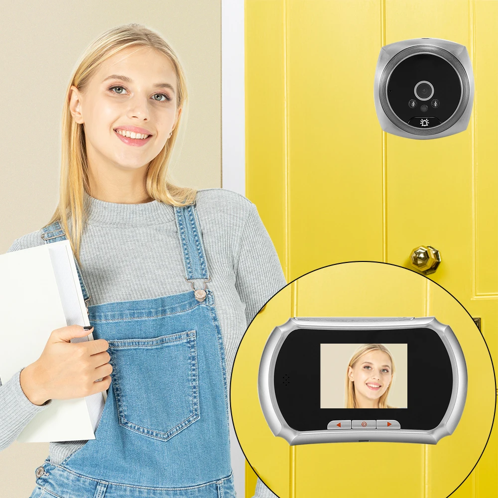 1.3MP глазок дверной Камера 3 дюймовая пленка ЖК дисплей Экран монитор Видео звонок