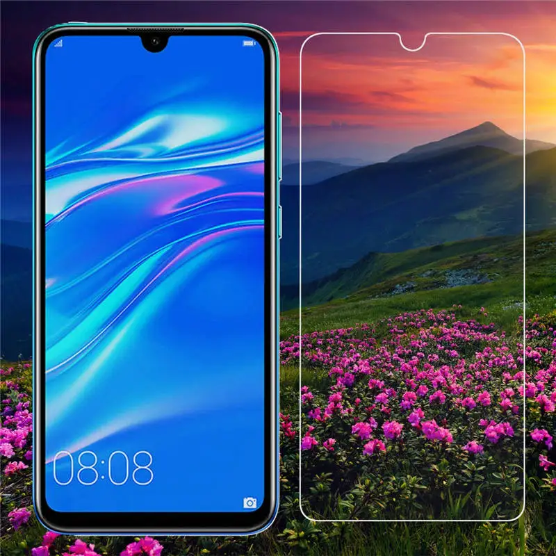 Закаленное стекло для Huawei Y7 2 шт. Защитная пленка экрана Prime 2019 Y7Prime Y72019 Y 7 6 26 дюйма |