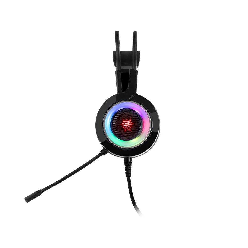 HEXGEARS GH102 Игровые наушники USB для телефона из поликарбоната с Auriculares микрофоном