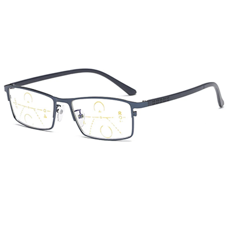 RS796 Blue Belmon многофокусные прогрессивные очки для чтения Мужские Рецептурные пресбиопические диоптрия мужские очки+ 1,0+ 1,5+ 2,0+ 2,5+ 3,0 RS796 - Цвет оправы: RS796 Blue