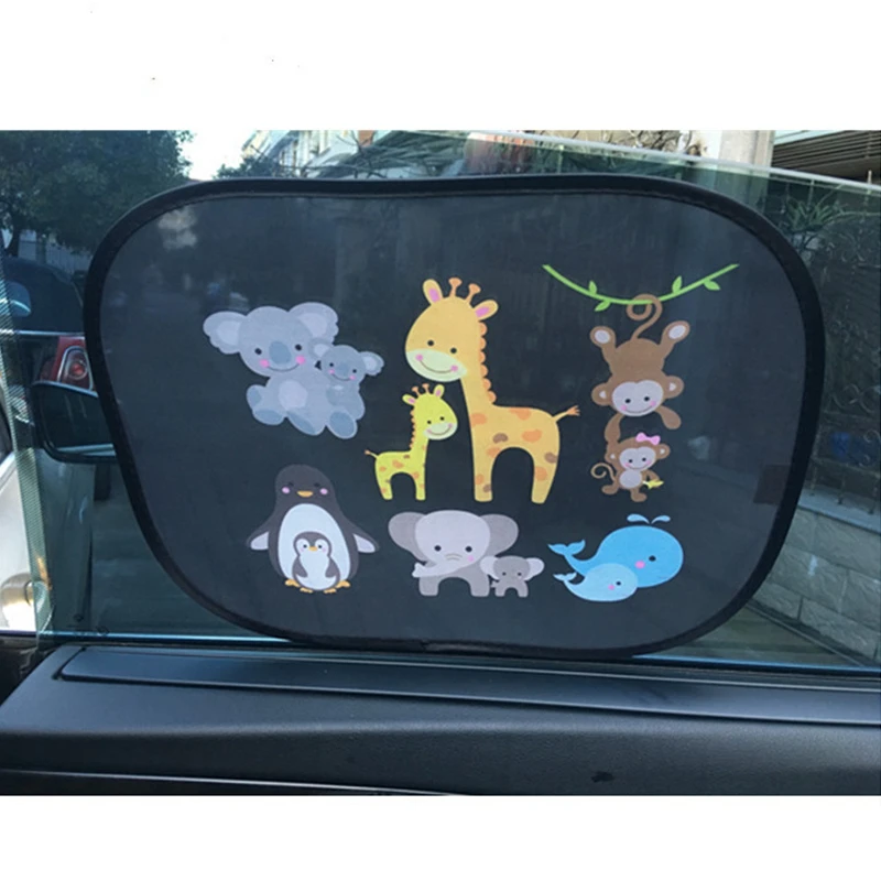 

2pcs 44*36 Cm Car SunShade Side Window Windscreen Roof Window For Children Adults Adsorption SunShade Cover