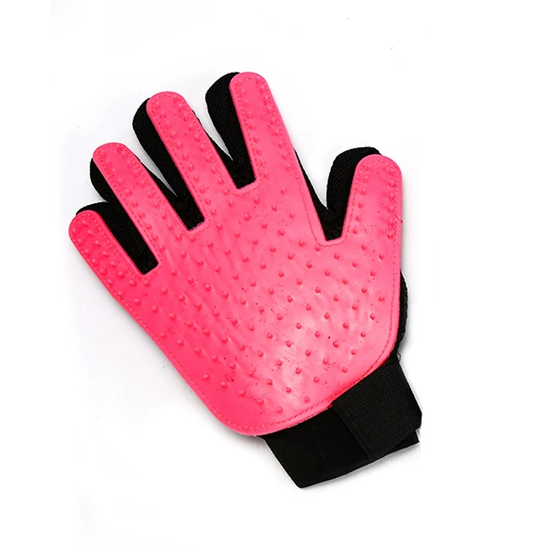 Right Hand Pink Перчатка для ухода за домашними животными, щетка для кошек, гребень для кошек, щетка для ухода за домашними животными - Цвет: Right Hand Pink