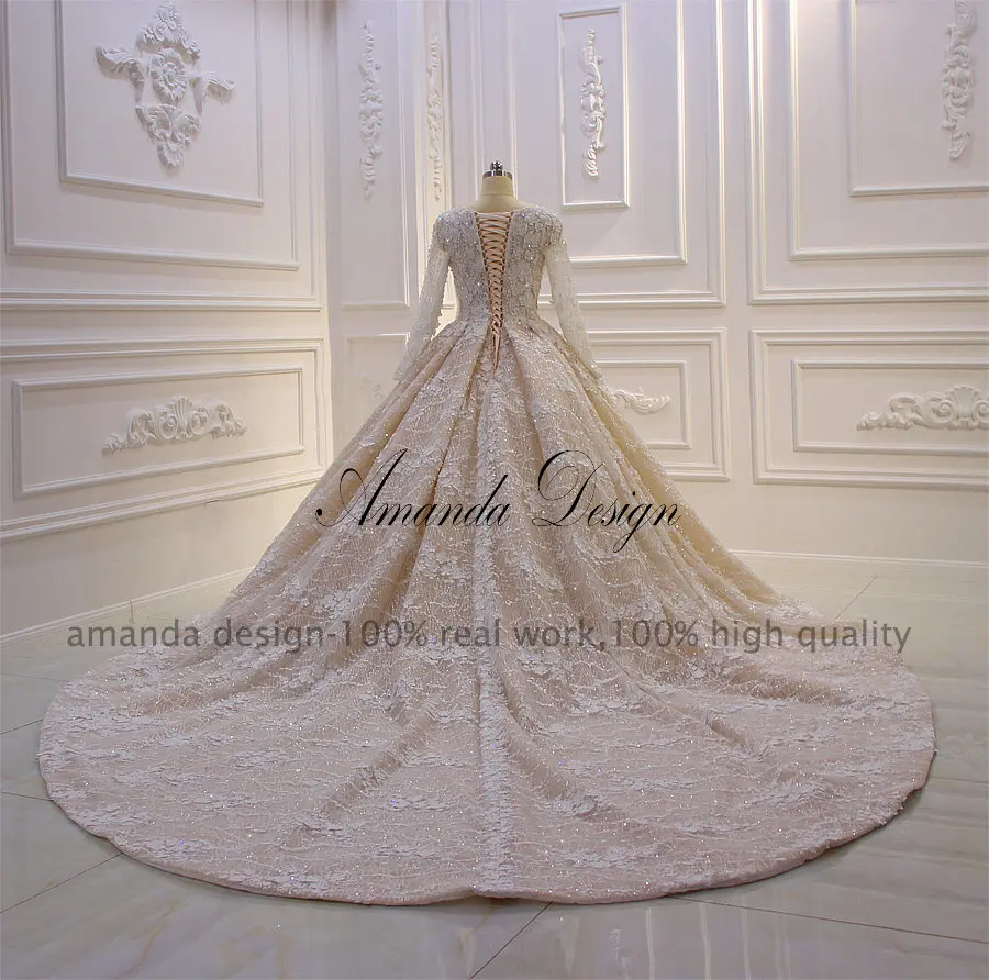 Свадебное Платье Amanda Design роскошное свадебное платье с длинными рукавами и