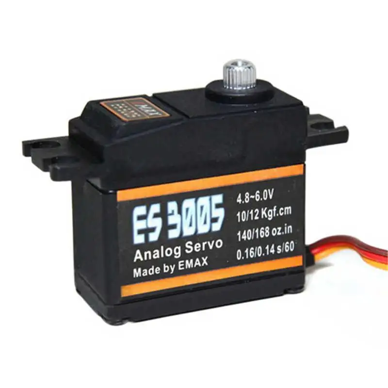 

Emax ES3005 43g Metal Gear Waterproof Servo Model Robot Analog Servo For RC Fixed-Wing Airplane / Rc Racing Drone Accessories