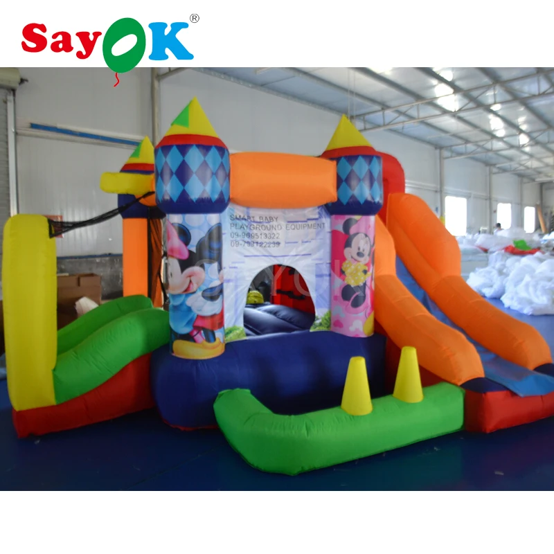 Надувной замок Оксфорд надувной батут горка детские игрушки|Надувные игрушки| |