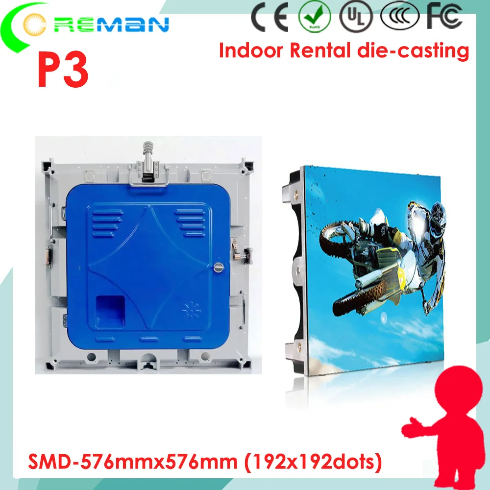 Single side double sided fast install led video screen p3 good effect small large jumbo Indoor advertising p2 | Электронные