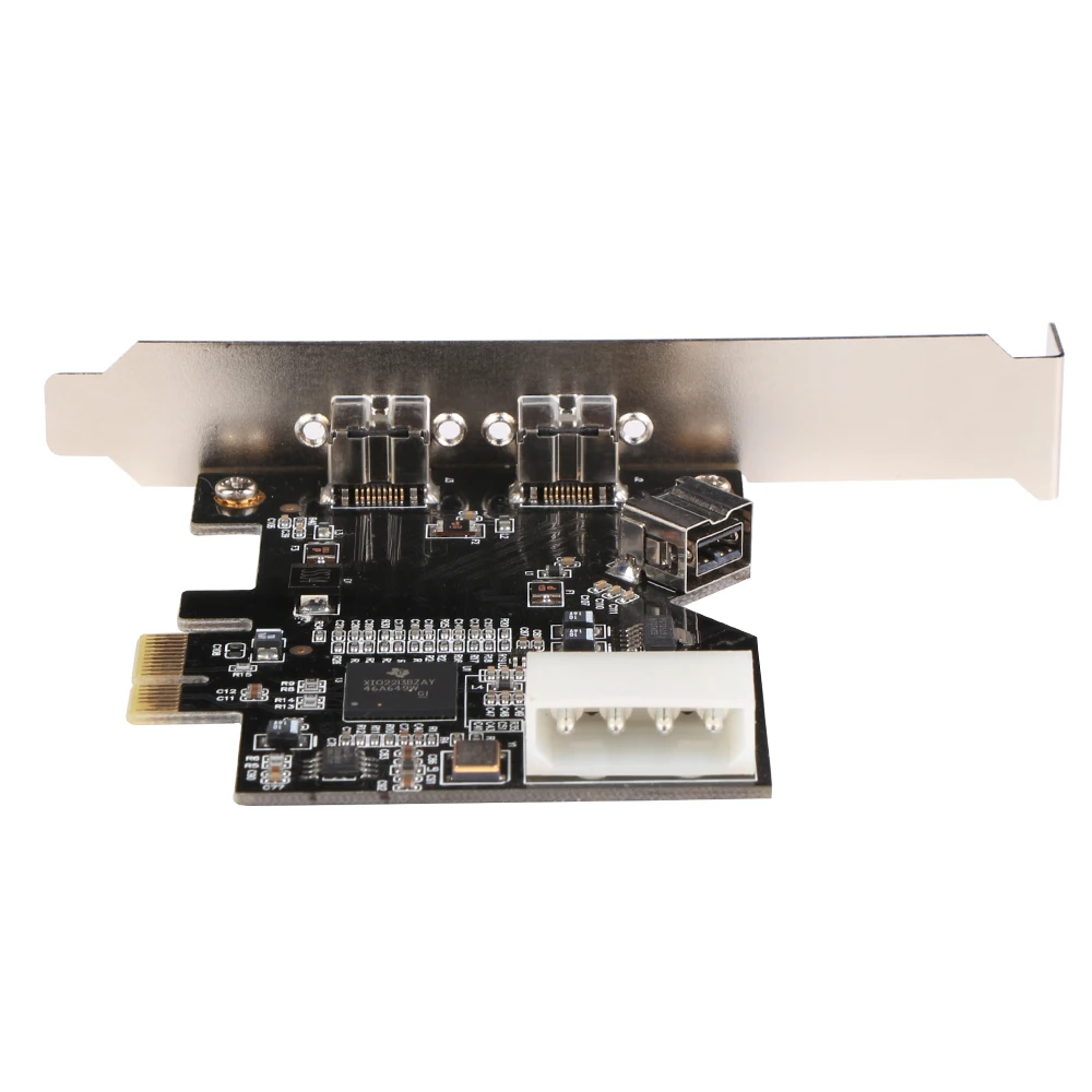 Pci express к IEEE 1394b firewire 800 карты контроллера с 2 Внешний + внутренний 1394 Порты ti
