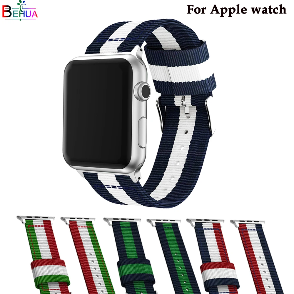 Наручный ремешок для наручных часов Apple watch версии нейлоновый 38 мм/42 мм iwatch смарт