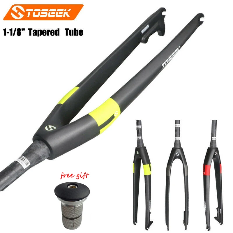 TOSEEK 26/27.5/29er велосипедная углеродная вилка MTB 1 1/8 3K Конические Вилки горный