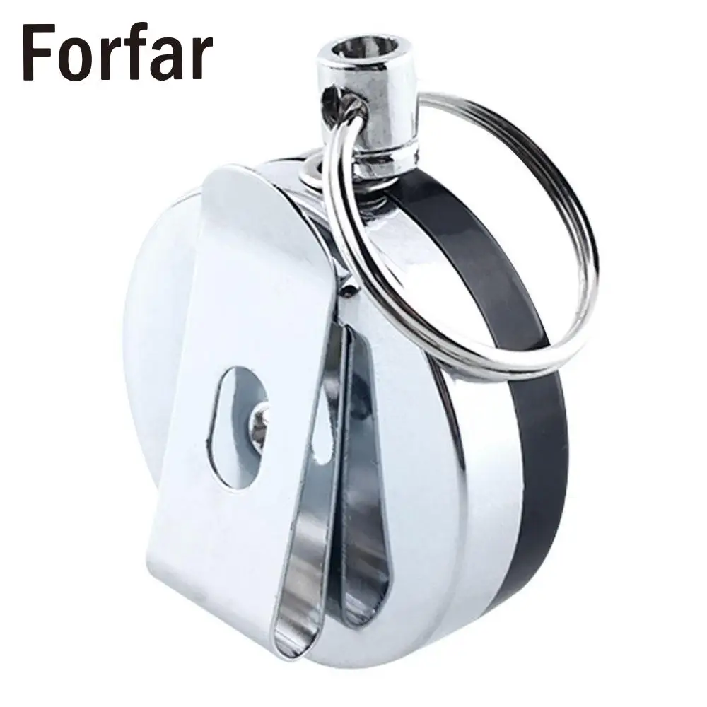 Forfar высокопрочная стальная цепочка для ключей металлическая Выдвижная