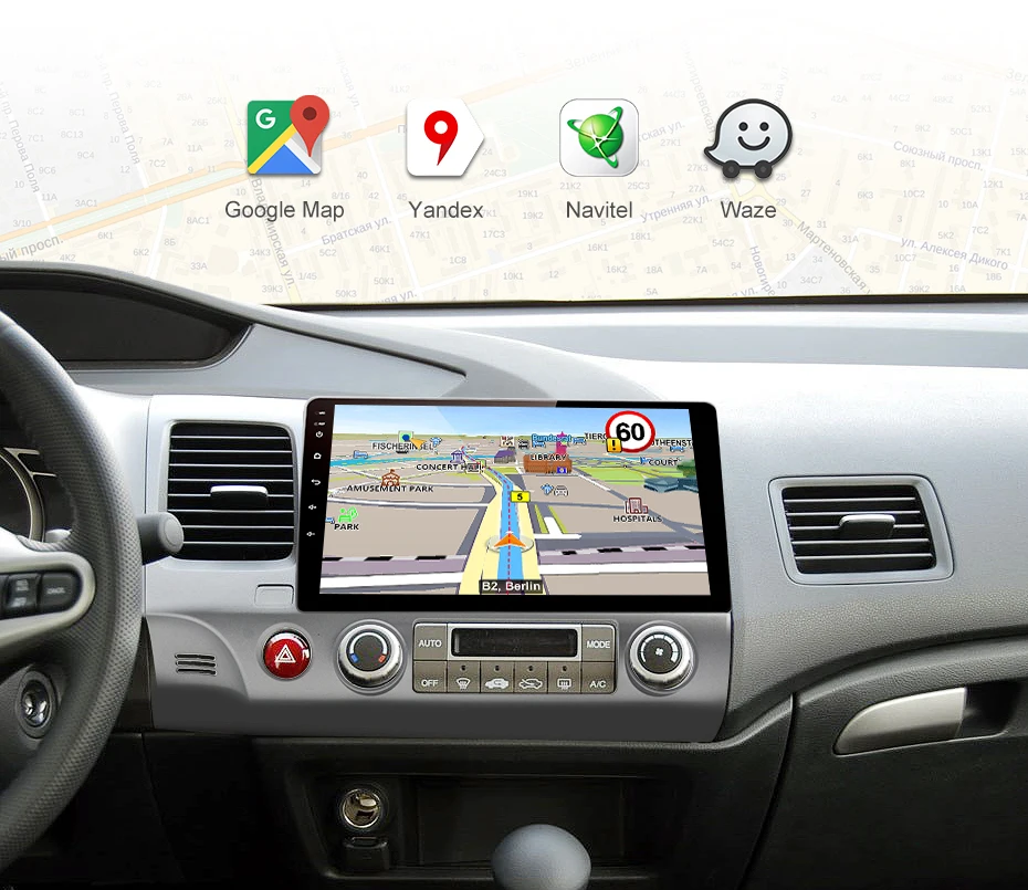 Junsun V1 2G+ 32G Android 9,0 для Honda Civic 20062007 2008 2009-2011 Автомобильный Радио Мультимедиа Видео плеер навигация gps 2 din dvd
