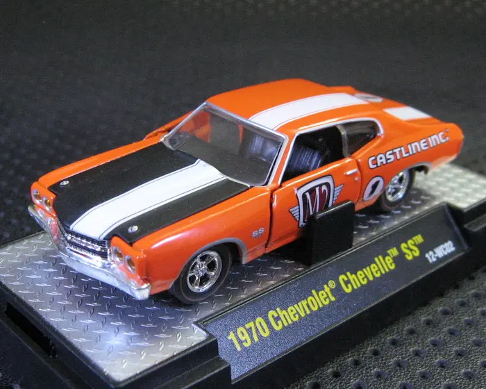 M2 1: 64 1970 Chevrolet Chevelle SS игрушечный автомобиль игрушки для детей литая модель автомобиля подарок на день рождения