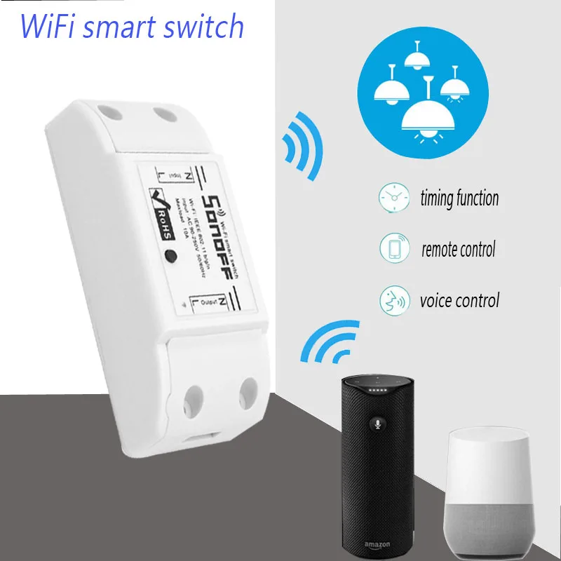 Горячая Sonoff умный Wifi переключатель Универсальный беспроводной DIY Переключатель