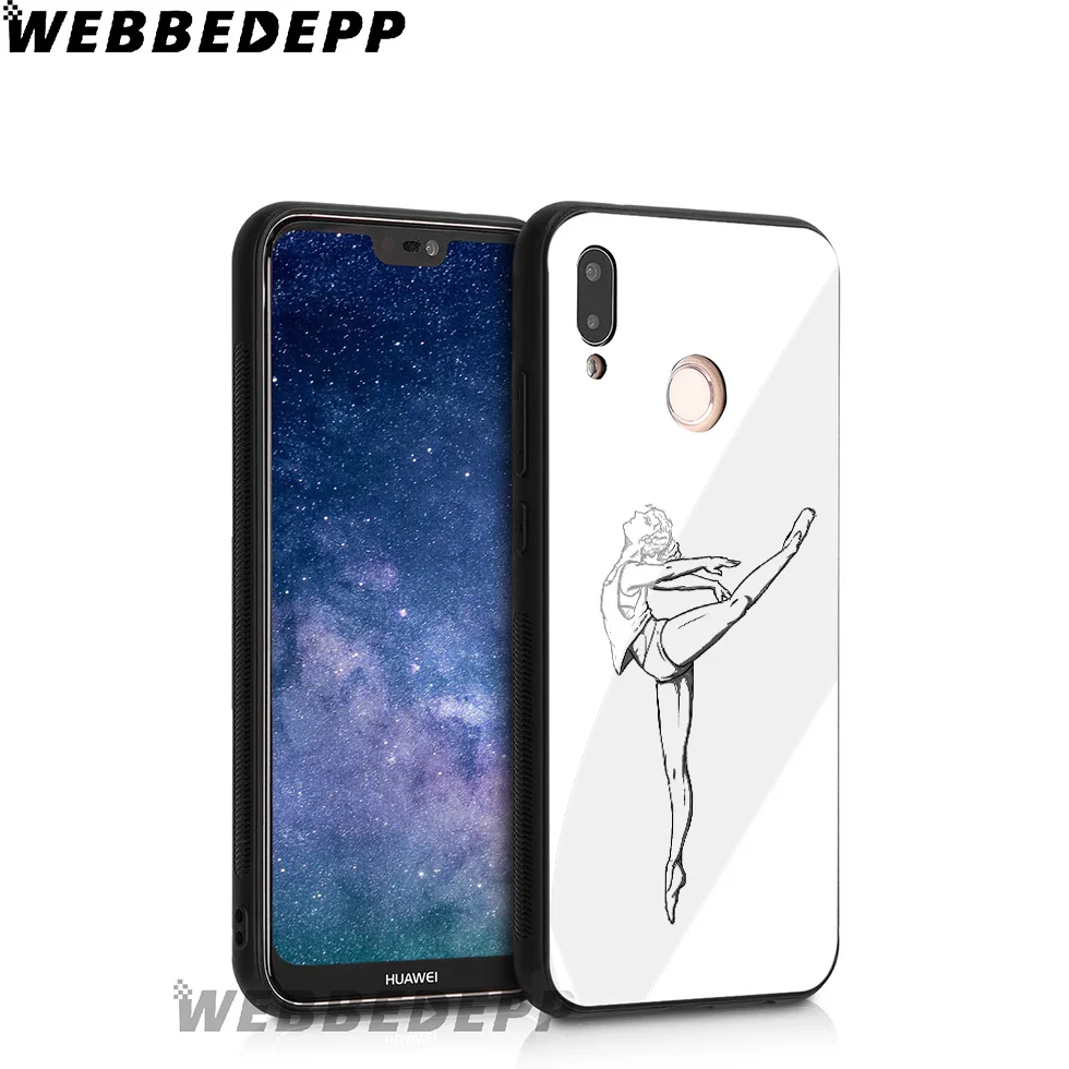 WEBBEDEPP чехол из закаленного стекла для гимнастики и балета Huawei Mate 20 P20 P10 P Smart 2019 2018