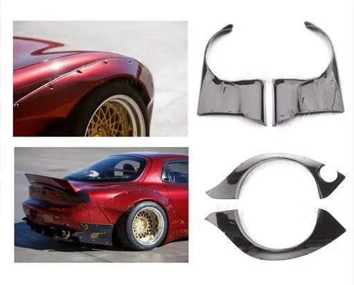 Автомобиль FRP запасные части подходят для 1992 1997 RX7 FD3S Rocket Bunny V2 Style переднее и