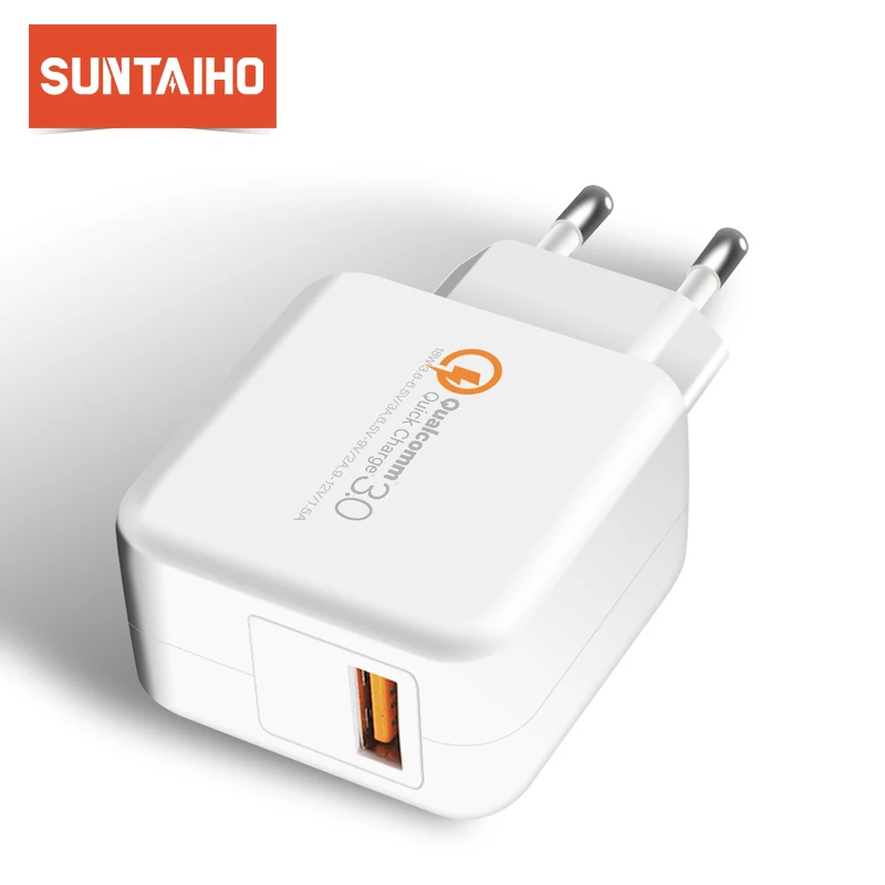 Suntaiho QC 3 0 USB зарядное устройство для iPhone/samsung/Xiaomi US путешествий настенное быстрое