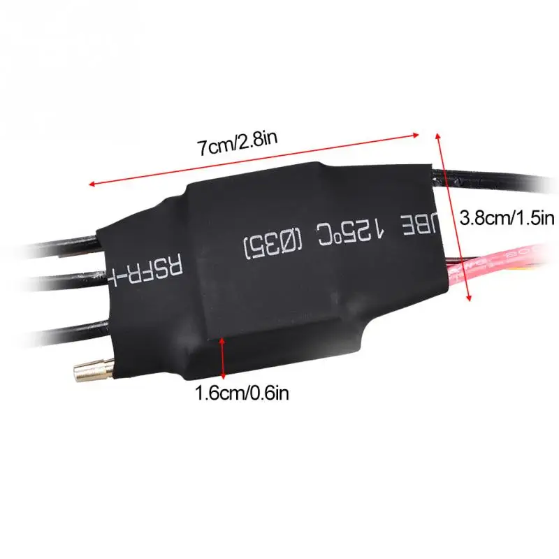 60A бесщеточный ESC RC лодка водяное охлаждение Электрический контроллер скорости с
