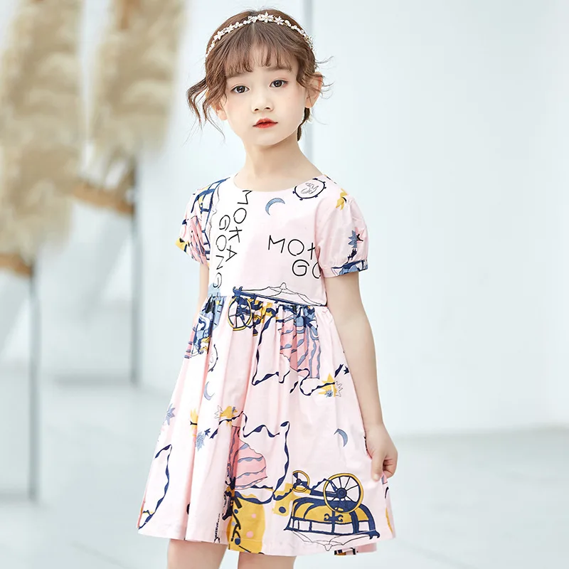 Children's Wear Girl Dress Summer Kids Princess Big Little Korean Edition girls party dress Floral little clothing | Детская одежда