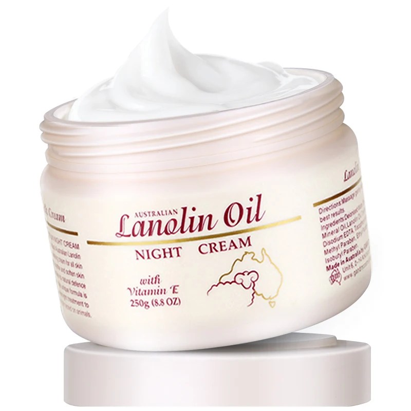 

Australia GM Lanolin Oil Night Vitamin E Moisturizing Nourishing Face Body Day Cream for Healthy Soft Hydrated Wrinkle Free Skin