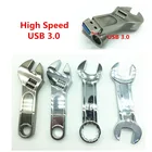 Розничная продажа металлический Регулируемый ключ USB 3,0 флэш-накопители флэш-накопитель 4 ГБ 8 ГБ 16 ГБ 32 ГБ 64 ГБ флэш-накопитель